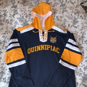 Quinnipiac Hockey Style Hooded Sweatshirt
